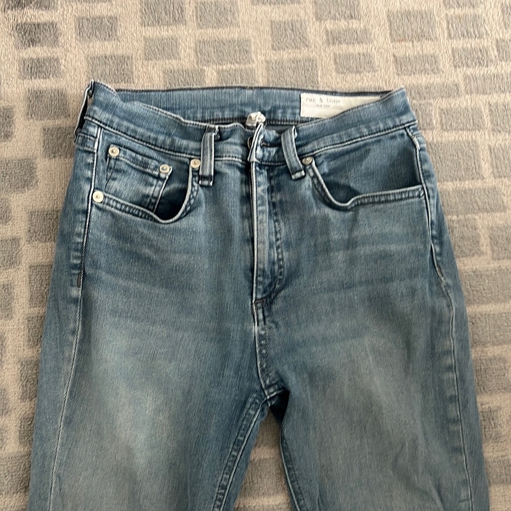 Rag & Bone High Rise Ankle Skinny Jeans